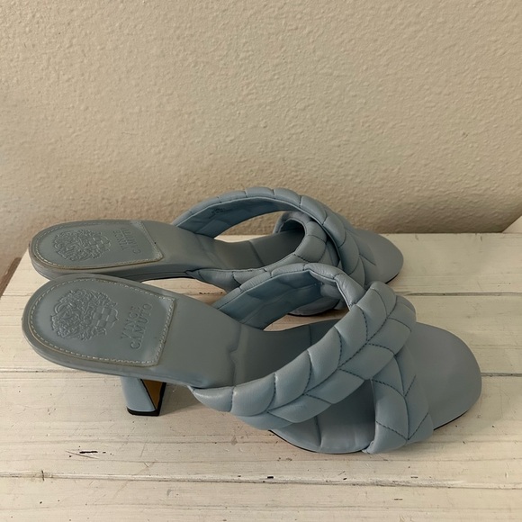 Vince Camuto Light Blue Braided Heels - Picture 5 of 6